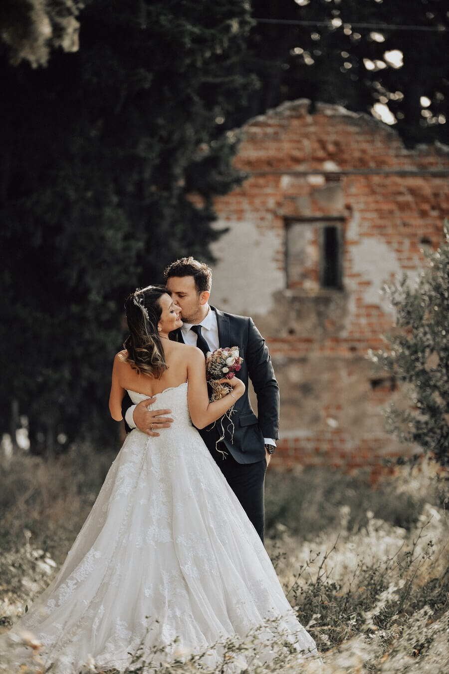 Couple au coucher du soleil