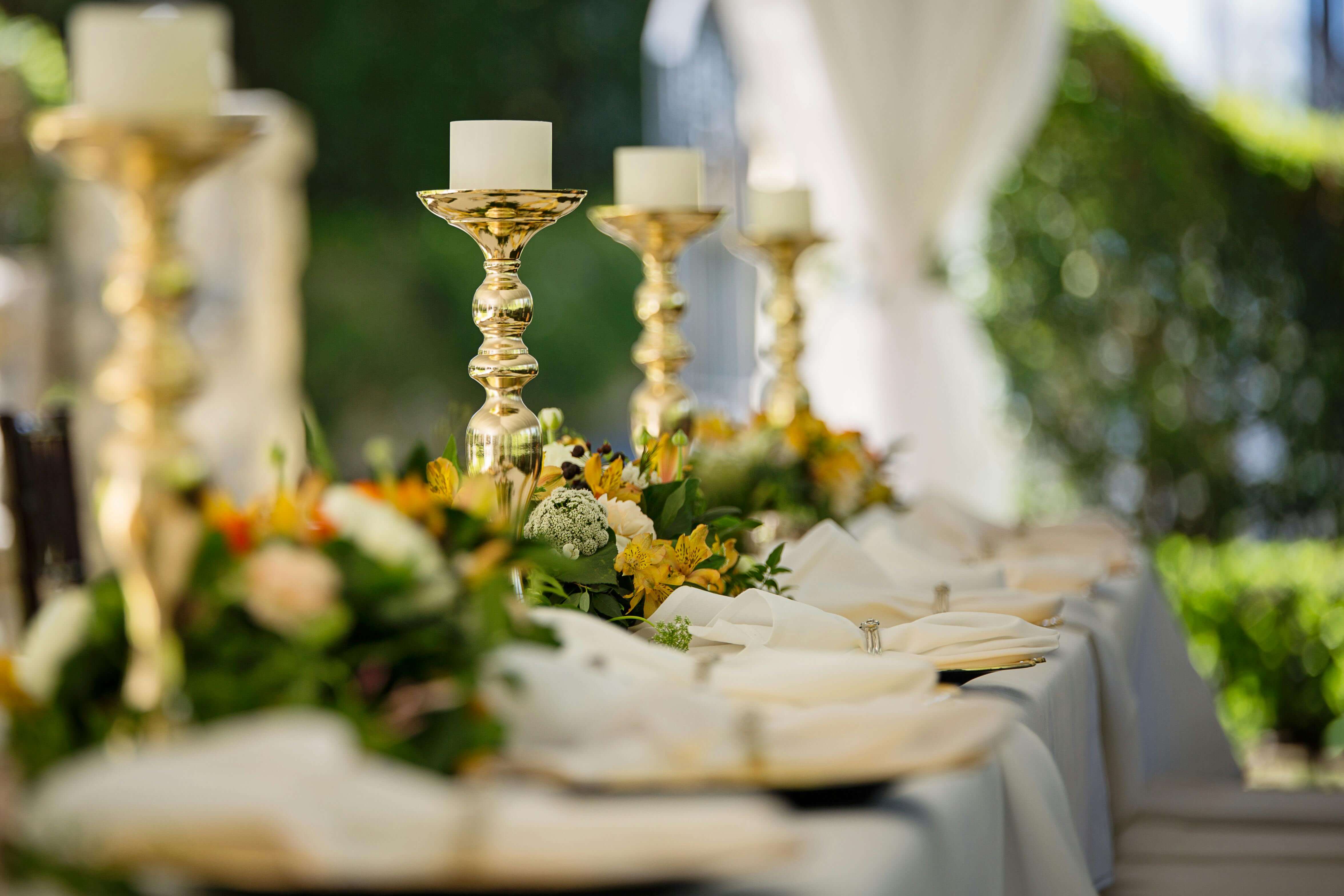 Table décorée · Mariage en Provence